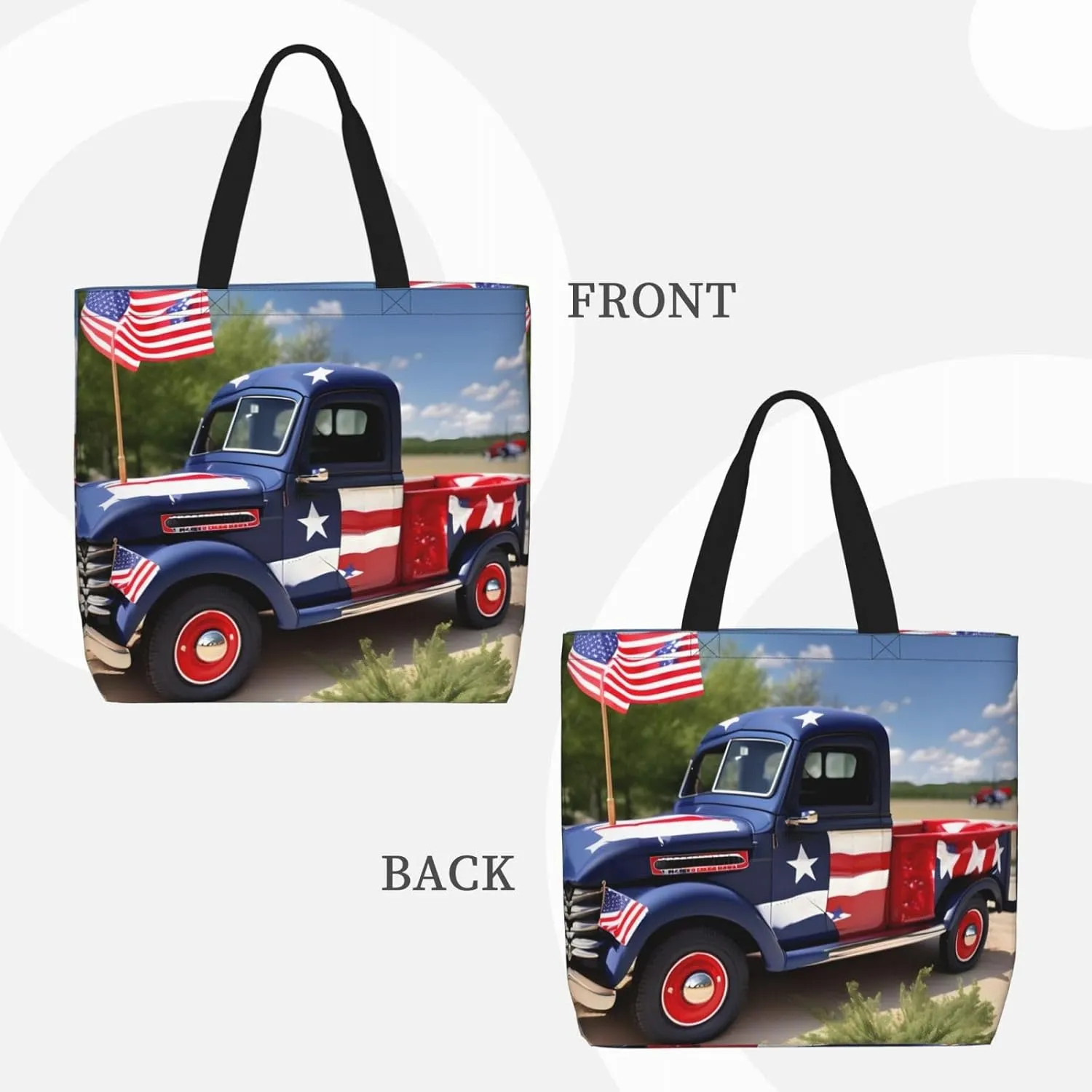 SSIMOO Cartoon Milk Cow Trendy Fashion Shopping Bags,Zippered Convenience Bag,Shopping Tote And Shoulder Bag