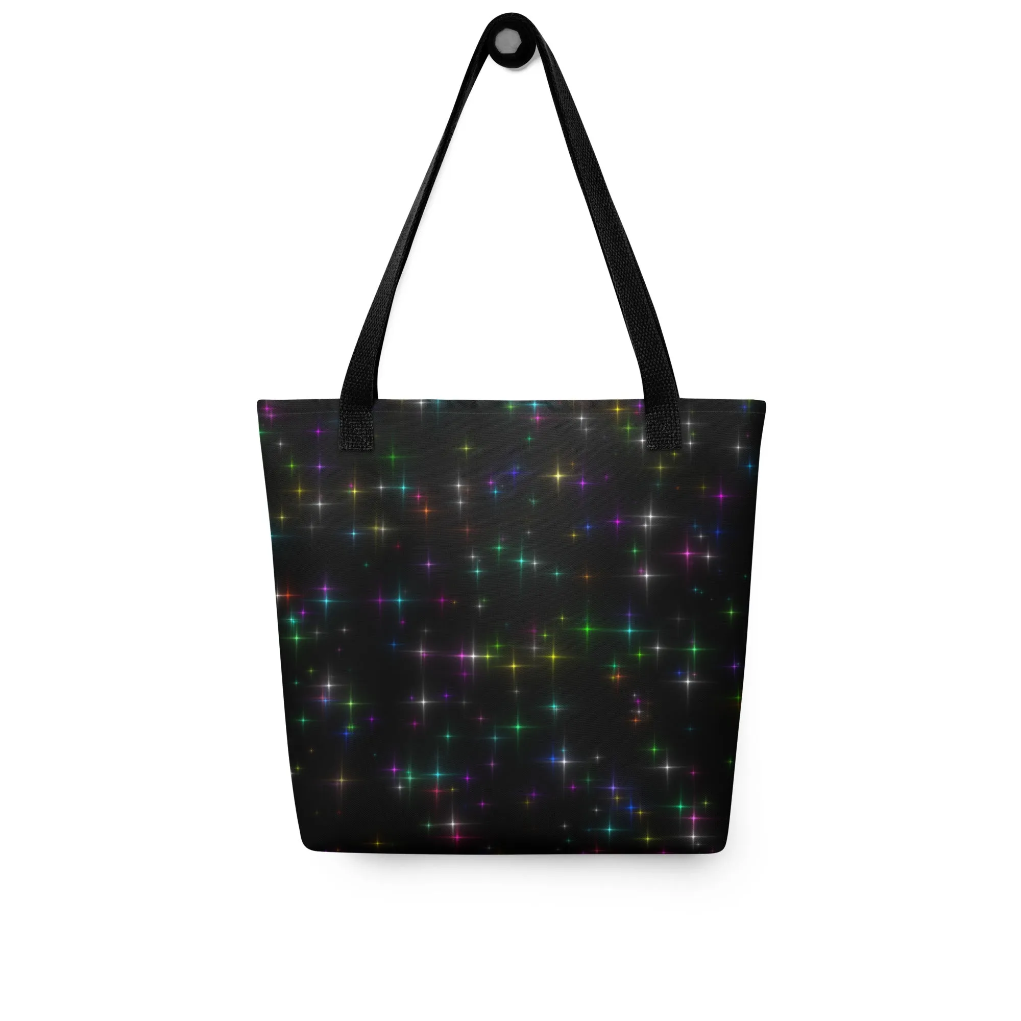 Starry Night Rainbow All Over Print Tote Bag