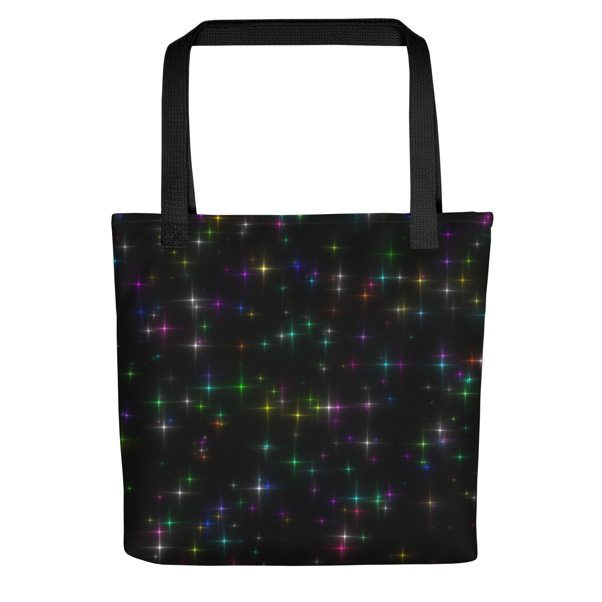 Starry Night Rainbow All Over Print Tote Bag