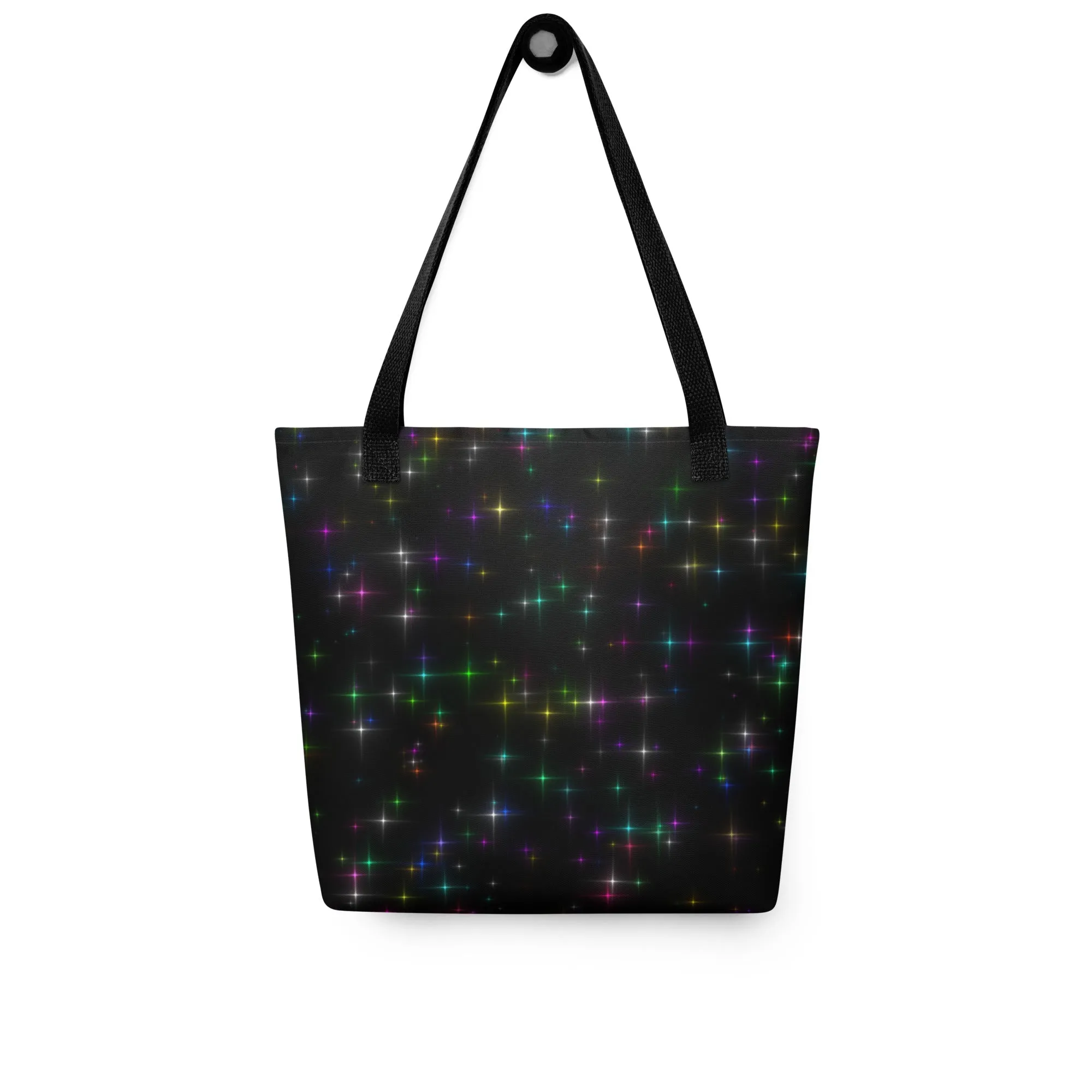 Starry Night Rainbow All Over Print Tote Bag