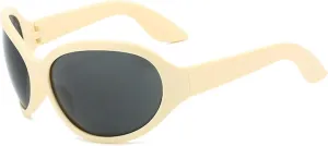 Steampunk Oversized Frame Sunglasses Women Men Vintage Outdoor Travel Street Photography Shades Uv400