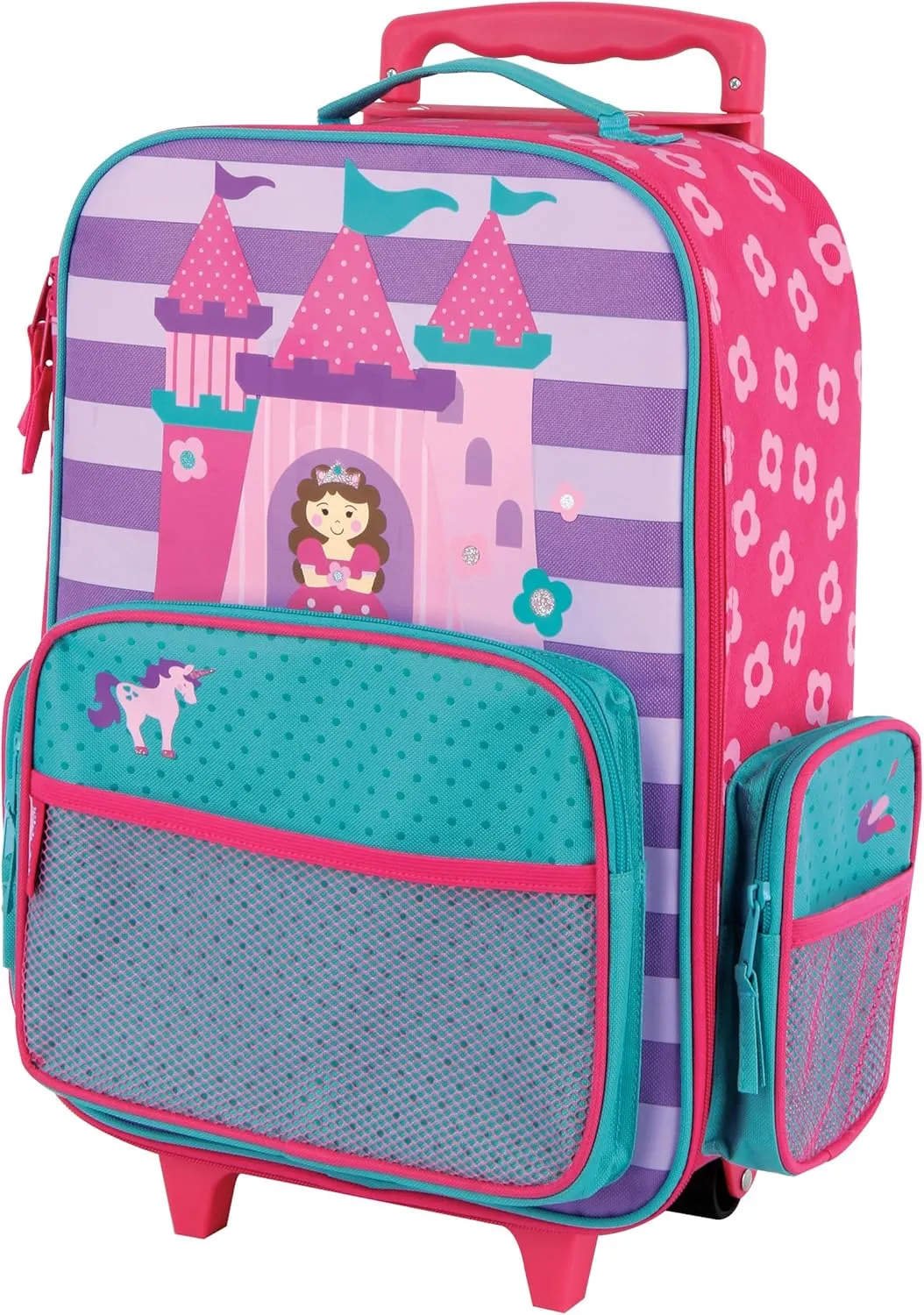 Stephen Joseph Kids' Classic Rolling Luggage, Princess/Castle, One Size