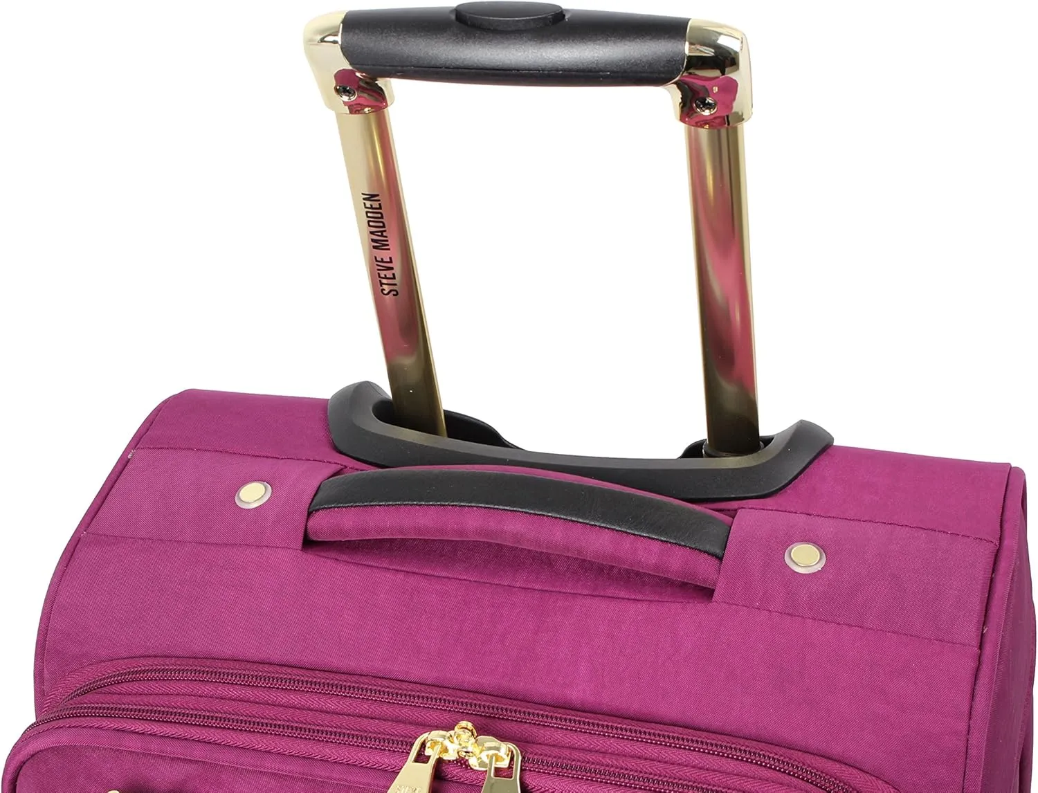 Steve Madden Unisex-Adult (Luggage only) Carry on Bag with Spinner Wheels, Peek-a-Boo Purple, 20in