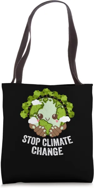Stop Climate Change Ocean Forest Sea Jungle Ecology Tote Bag