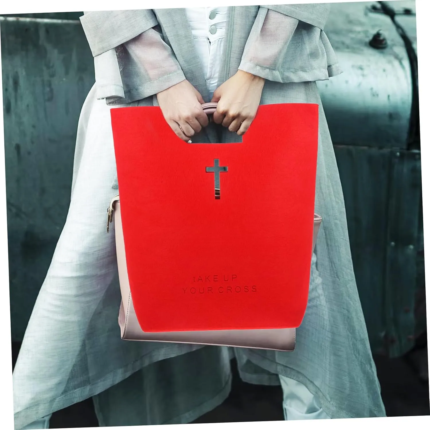 Storage Bag Multi-function Tote Bag Bible Bag for Ladies Bag for Bible Felt Bible Bag Bible Organizer