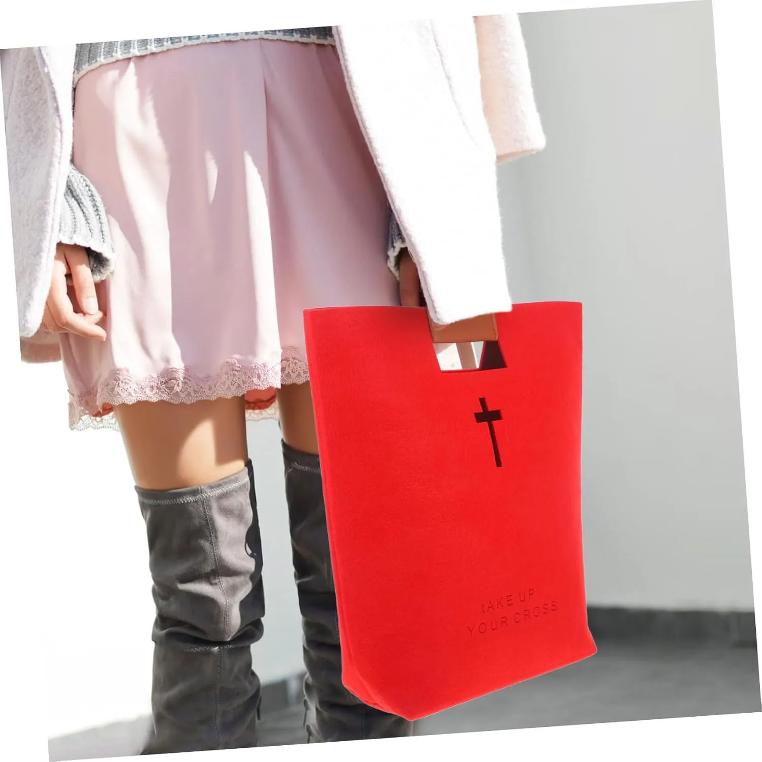 Storage Bag Multi-function Tote Bag Bible Bag for Ladies Bag for Bible Felt Bible Bag Bible Organizer