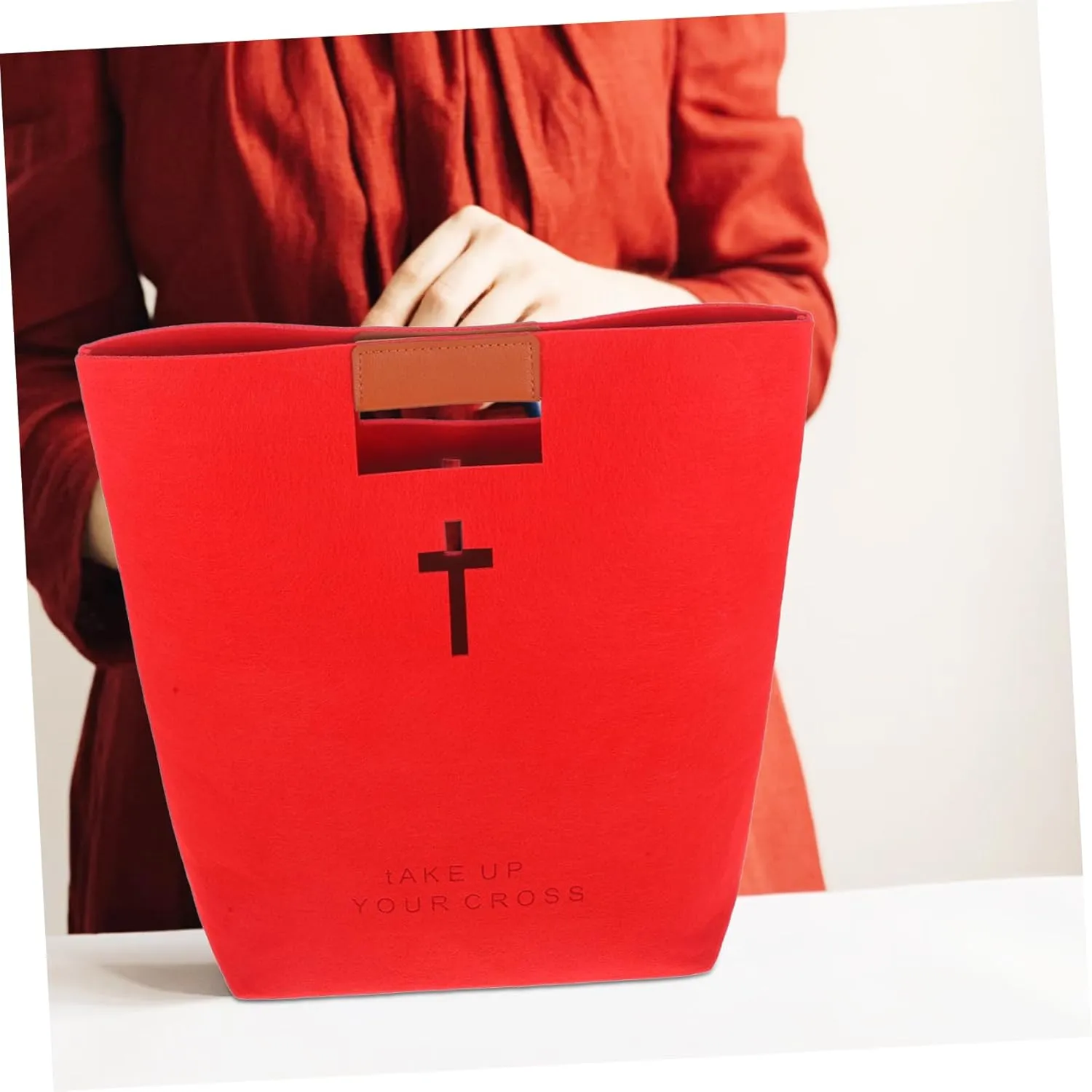 Storage Bag Multi-function Tote Bag Bible Bag for Ladies Bag for Bible Felt Bible Bag Bible Organizer
