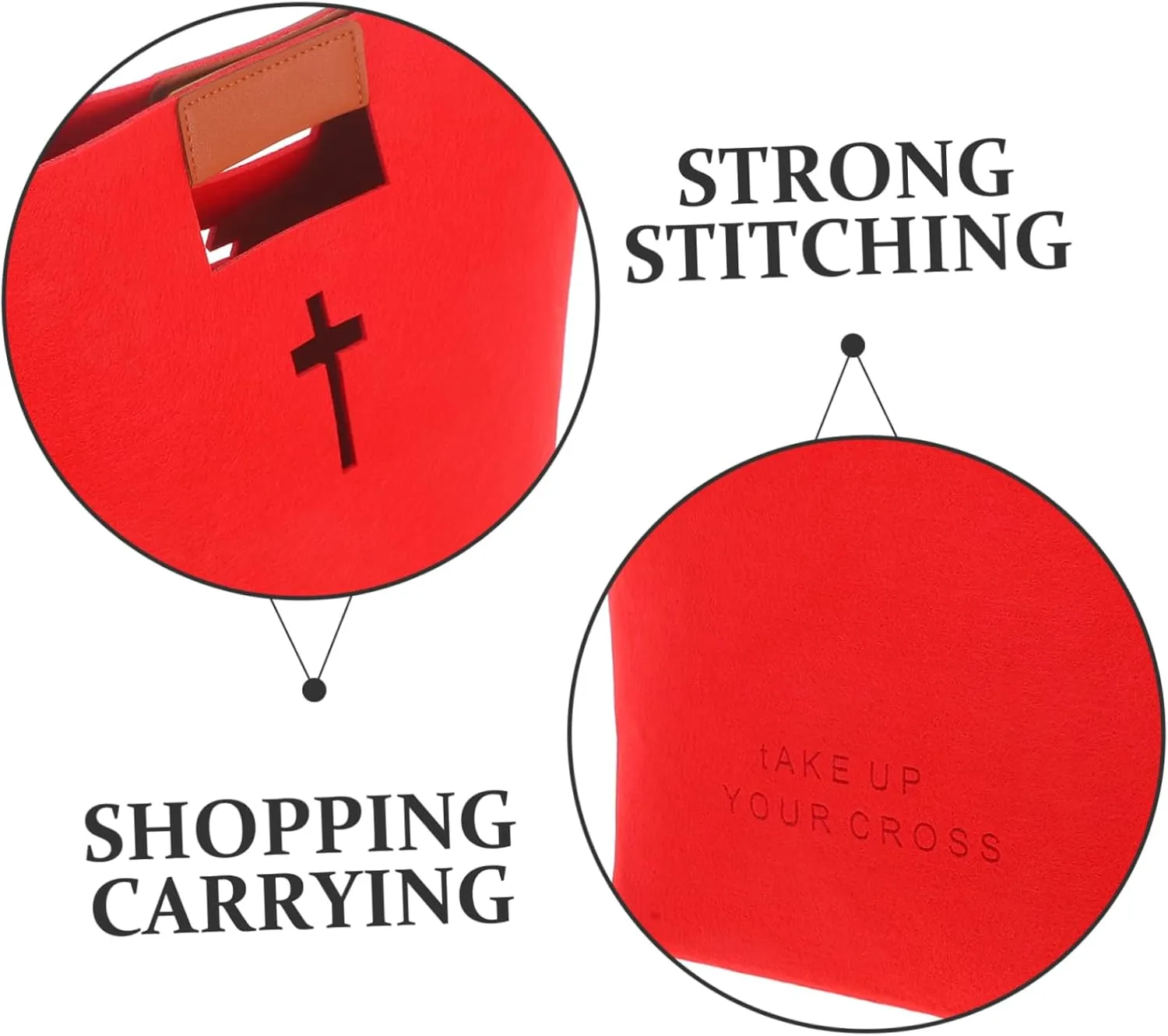 Storage Bag Multi-function Tote Bag Bible Bag for Ladies Bag for Bible Felt Bible Bag Bible Organizer