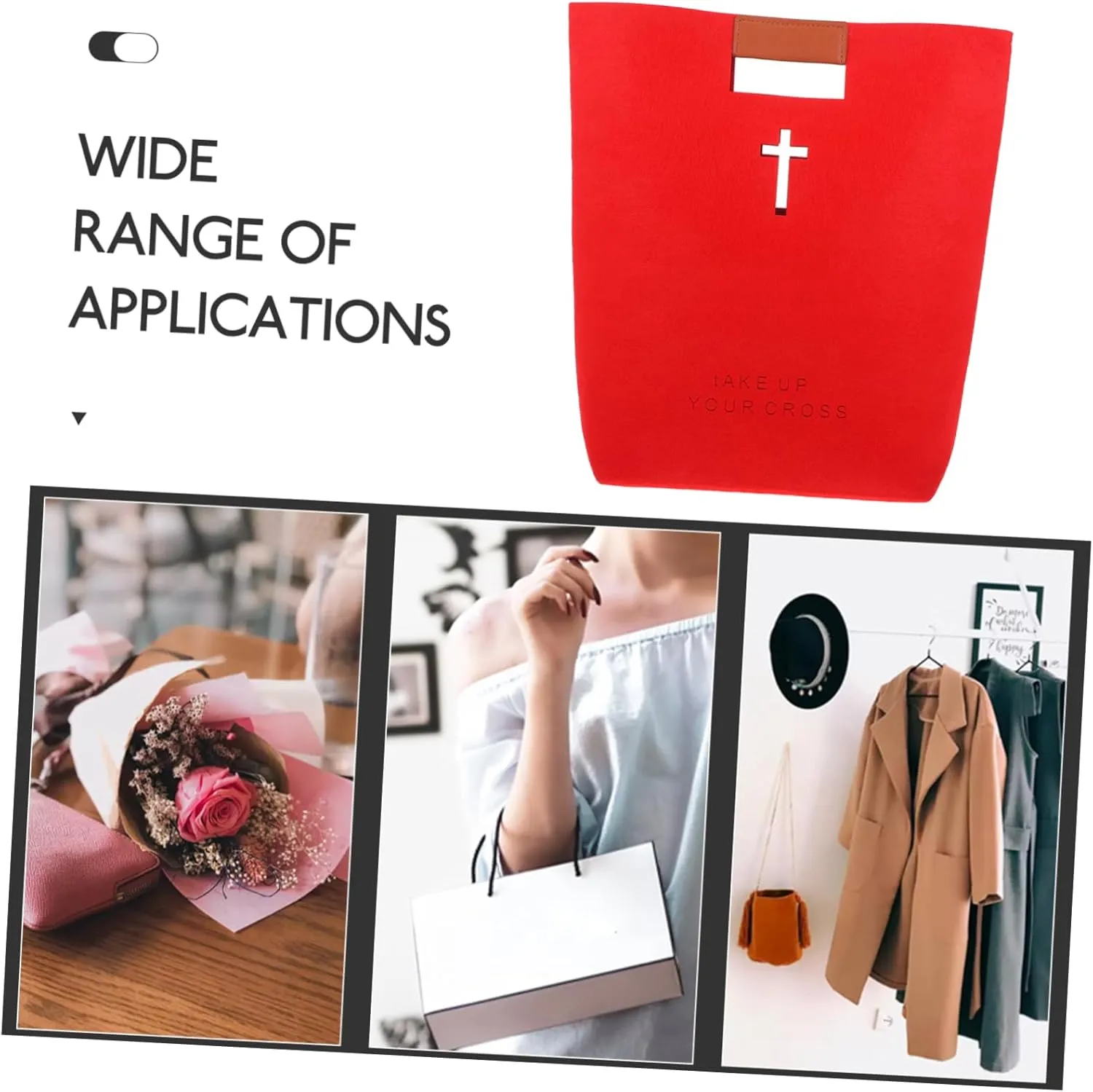 Storage Bag Multi-function Tote Bag Bible Bag for Ladies Bag for Bible Felt Bible Bag Bible Organizer