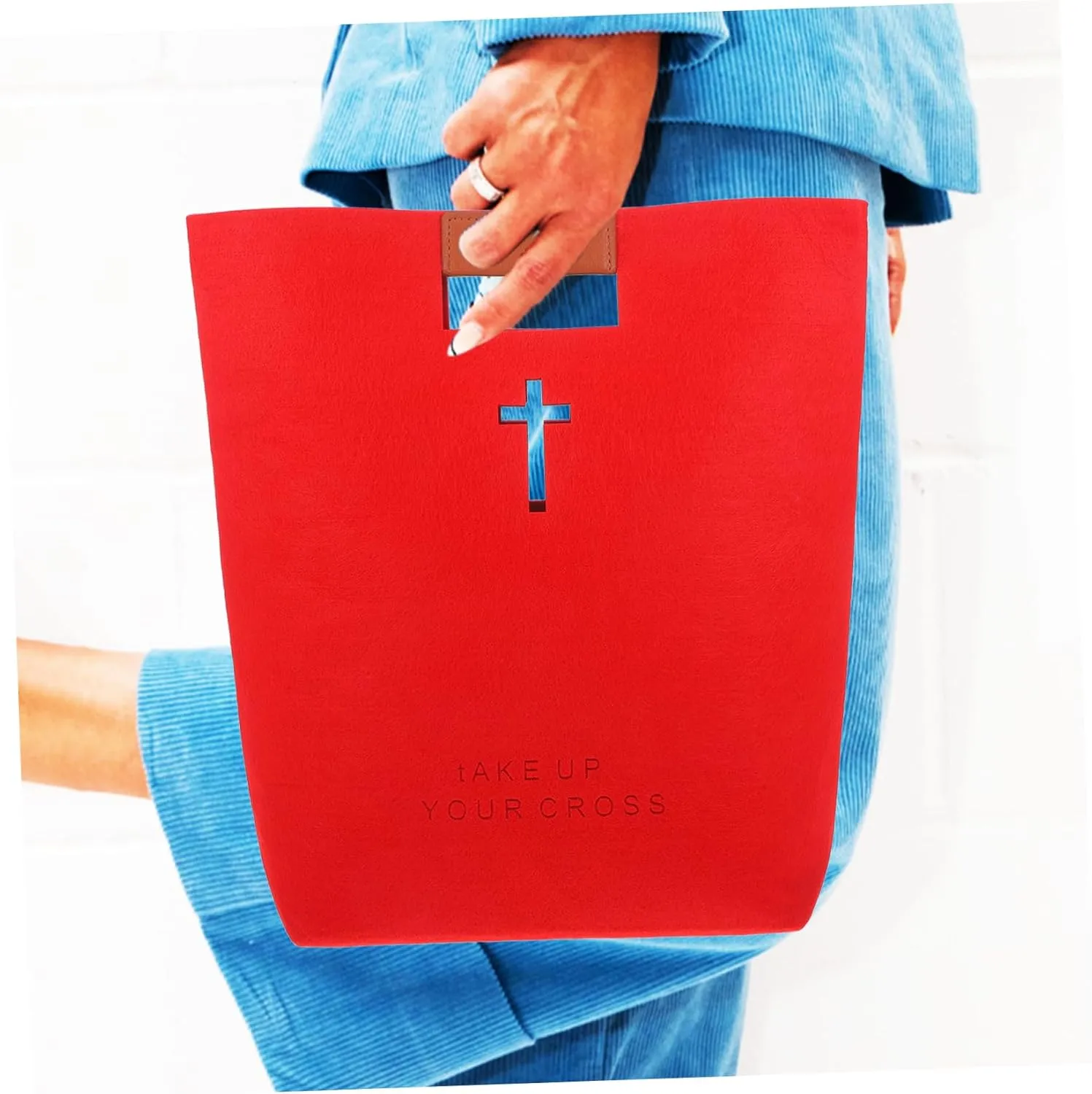 Storage Bag Multi-function Tote Bag Bible Bag for Ladies Bag for Bible Felt Bible Bag Bible Organizer