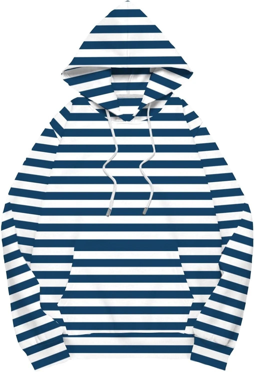 Striped Sweatshirts Women Long Sleeve Drawstring Athletic Hoodies Pullover Sweater Tops Preppy Clothes Fall Outfits