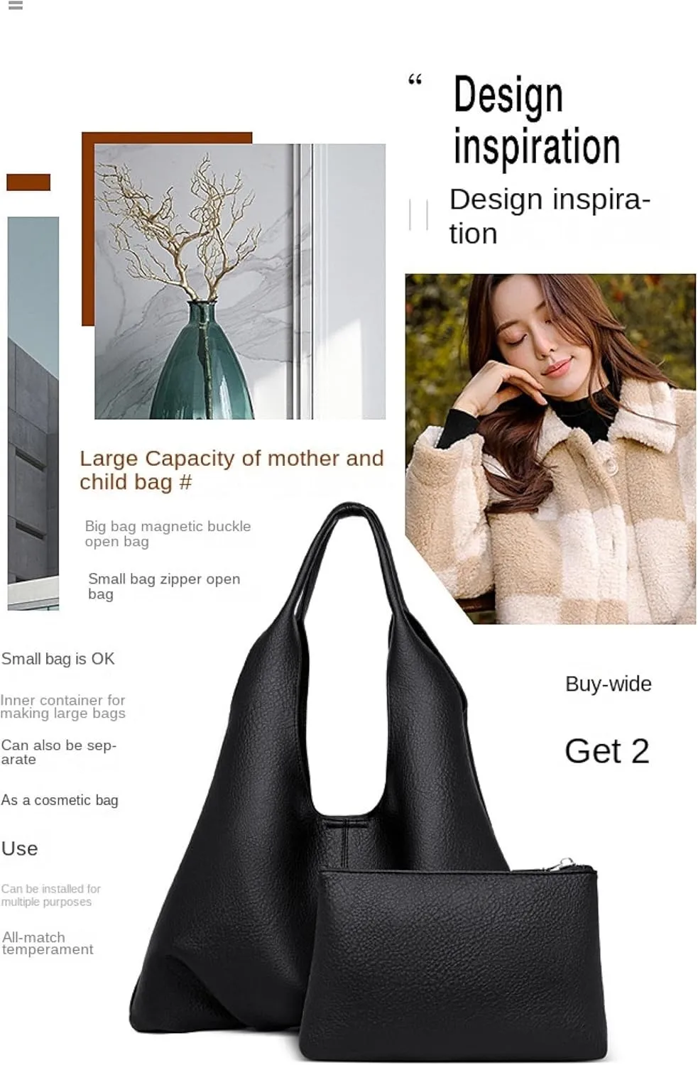 Stylish Shoulder Bag, Simple Commuter Casual Sub Shoulder Bag, Suitable For Work, Shopping And Party. brown