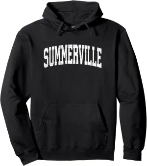 Summerville South Carolina SC Vintage Athletic Sports Pink D Pullover Hoodie