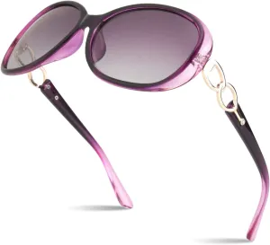 Sunier Sunglasses Womens Polarized Trendy Oversized Sun Glasses Fashion Ladies Shades 100% UV400 Protection S85