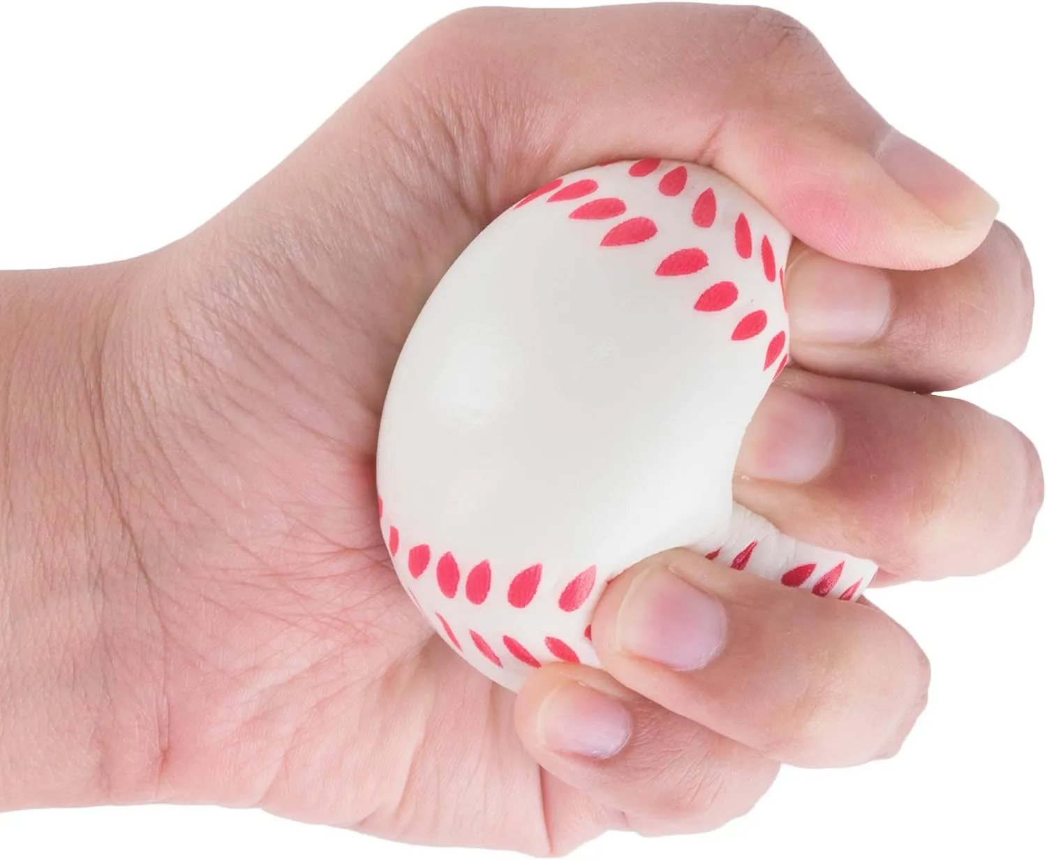 Super Z Outlet Mini Foam Sports Balls 24 Pack for Kids Adults Mini Baseball Football Basketball Soccer Stress Toy Game Party Decoration (Baseball)