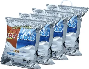 Superio Hot and Cold Insulated Bags for Food Delivery, Grocery Shopping Bags, Food Storage for Hot and Frozen Food for Travel, Disposable Cooler Bag, Reinforced Thermal Lunch Bag (4, 16"x19.25")