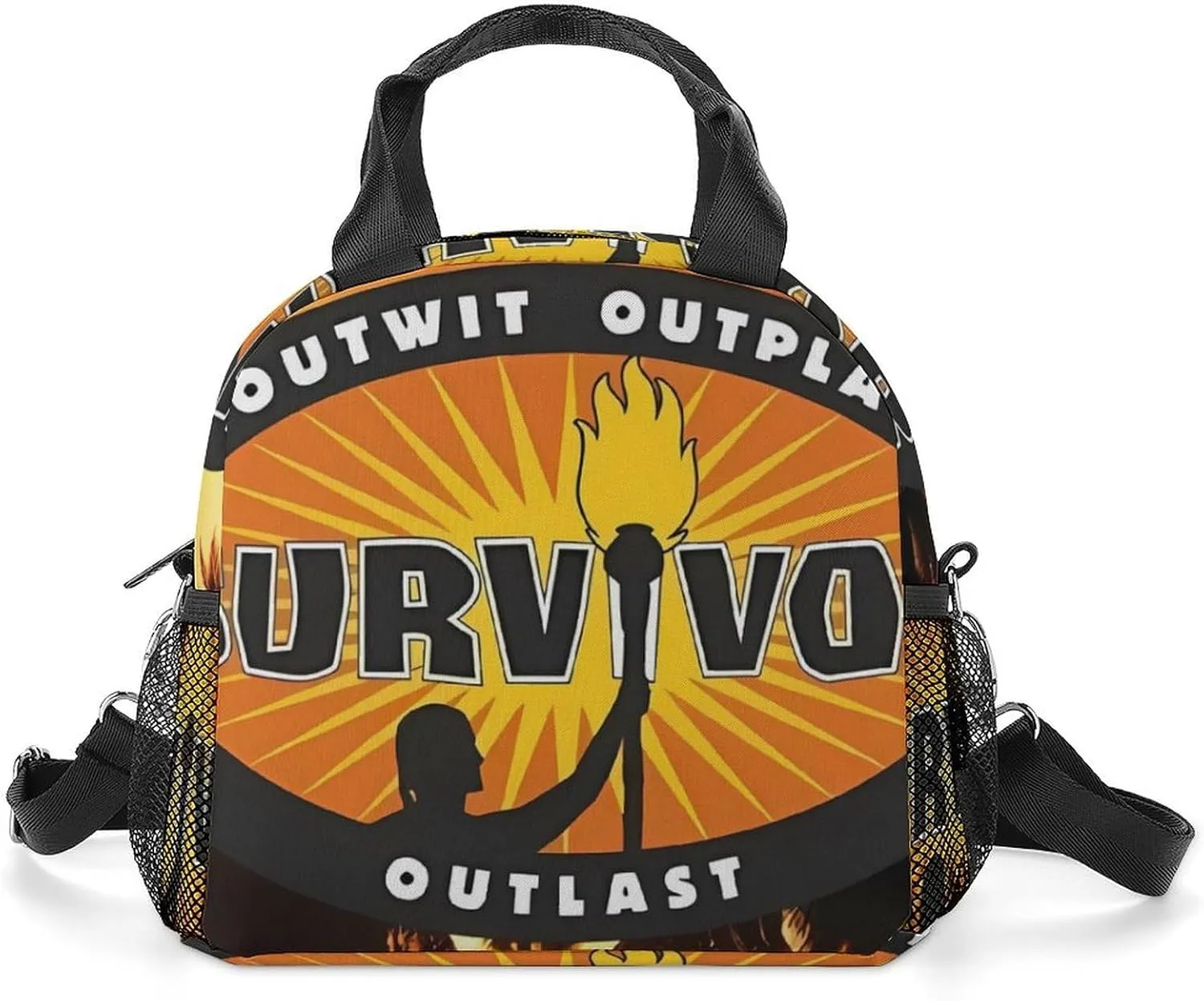 Sur-vivor Lunch Shoulder Bag Lightweight Insulated Heat Preservation Children's Lunch Bag Bento Box One Size