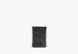 Swing Embellished Satin Phone Pouch