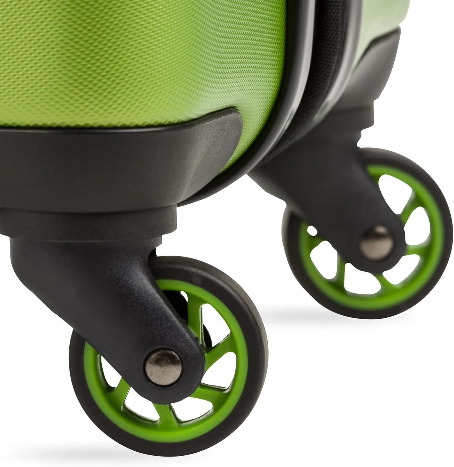 SwissGear 7366 Hardside Expandable Luggage with Spinner Wheels, Green, Carry-On 19-Inch