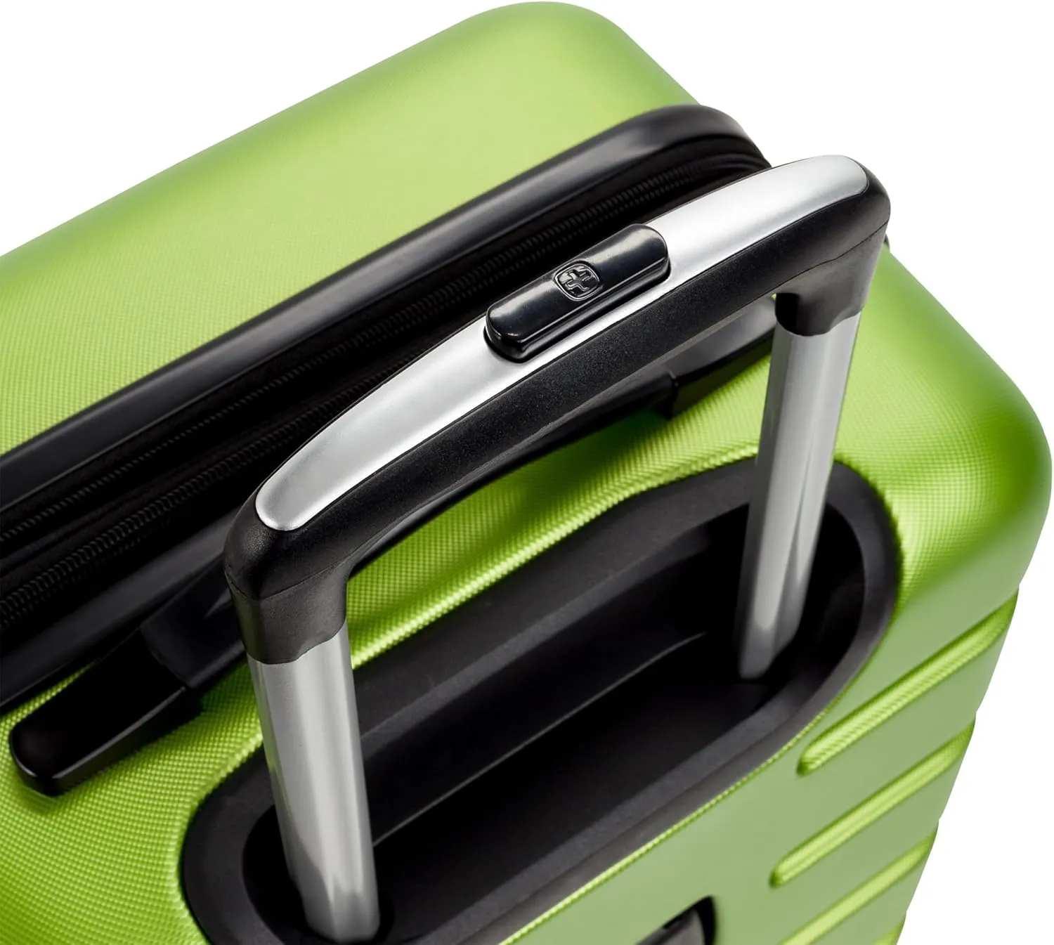 SwissGear 7366 Hardside Expandable Luggage with Spinner Wheels, Green, Carry-On 19-Inch