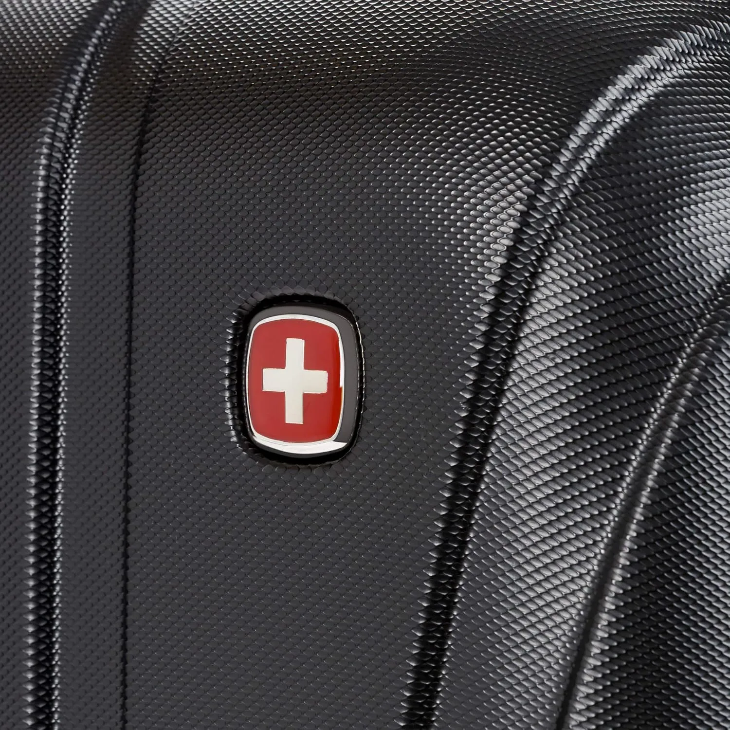 SwissGear 7585 Hardside Expandable Luggage with Spinner Wheels, Black, Carry-On 19-Inch