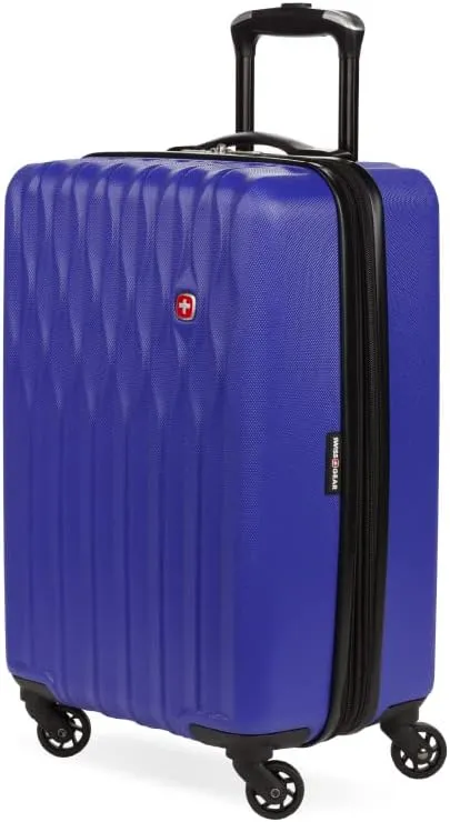 SwissGear 8018 Hardside Expandable Luggage with Spinner Wheels, Blue Violet, Carry-On 20-Inch