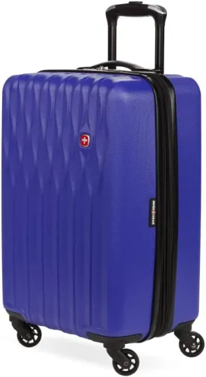 SwissGear 8018 Hardside Expandable Luggage with Spinner Wheels, Blue Violet, Carry-On 20-Inch