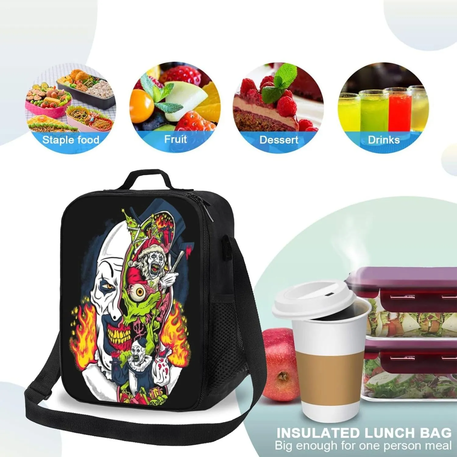 T-Errifier Shopping Bag, Suitable For Work, Picnics, And Daily Travel, Can Be Carried On One Shoulder