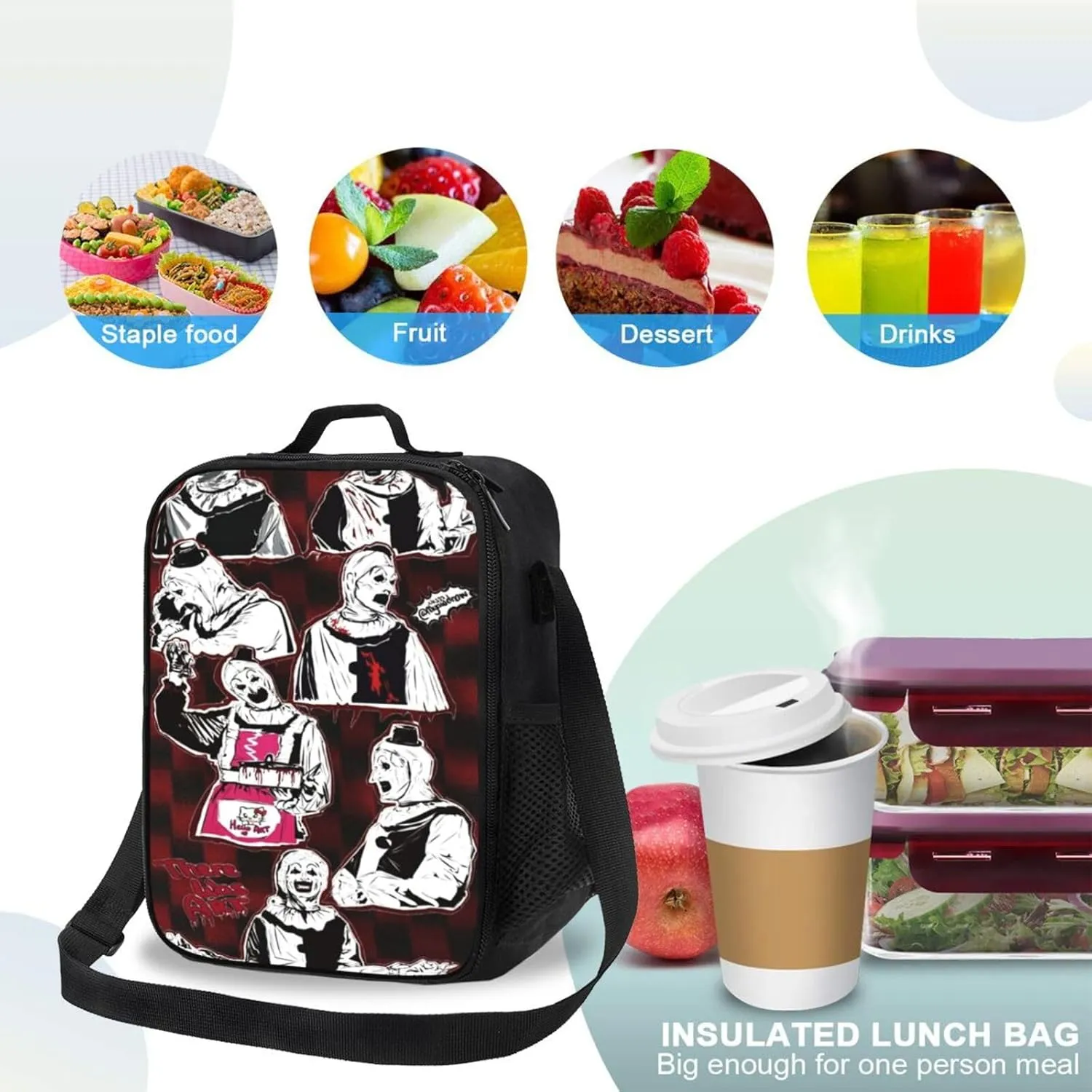T-Errifier Shopping Bag, Suitable For Work, Picnics, And Daily Travel, Can Be Carried On One Shoulder