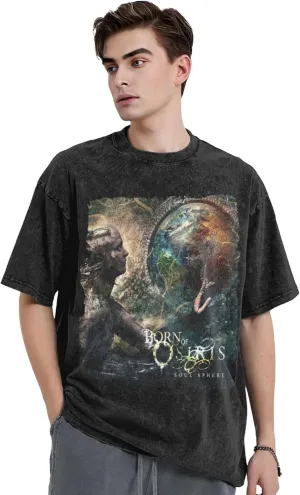 T Shirts for Men Oversized Loose Fit Tshirt Heavy Cotton Washed Vintage Tee Unisex