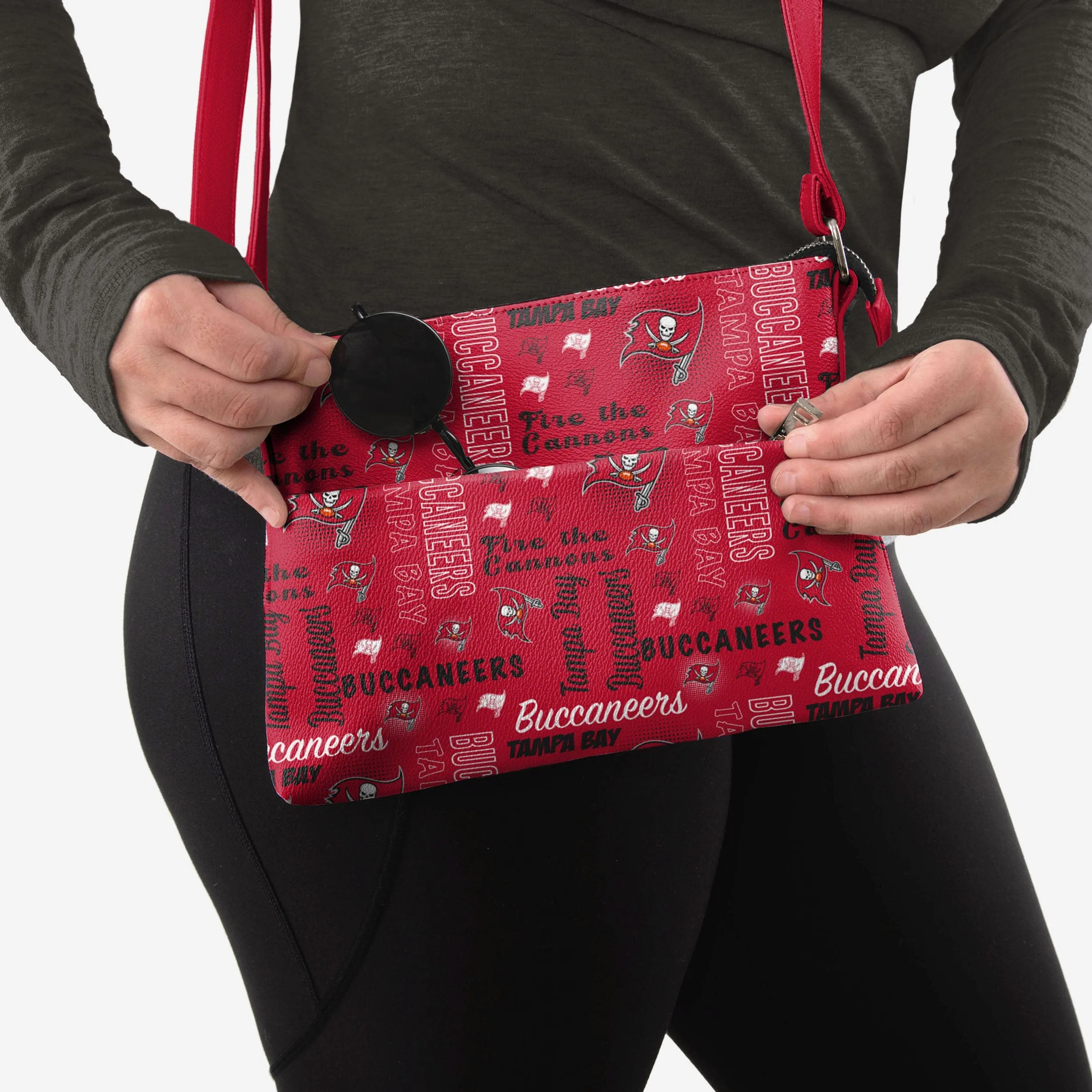 Tampa Bay Buccaneers Spirited Style Printed Collection Foldover Tote Bag