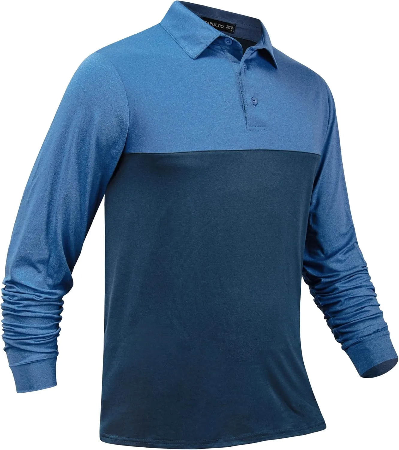 TAPULCO Mens Quick Dry Golf Shirts Casual Athletic Stretch Sports Polo Collared T-Shirts