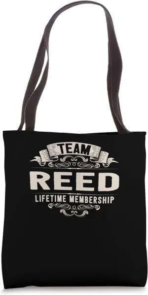 Team Reed Lifetime Membership Retro Last Name Vintage Tote Bag