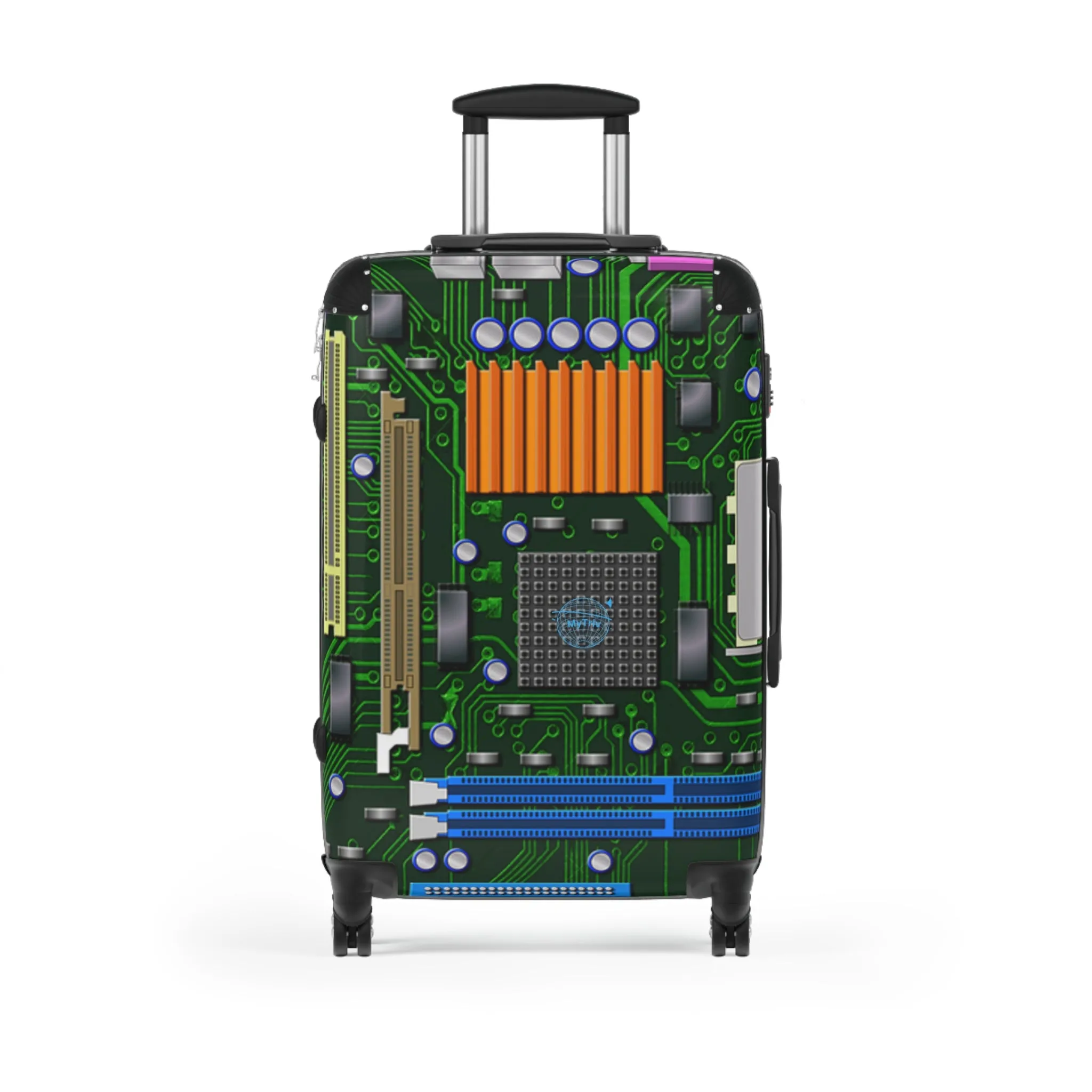 Tech-Inspired Carry-On Suitcase for Travel Enthusiasts