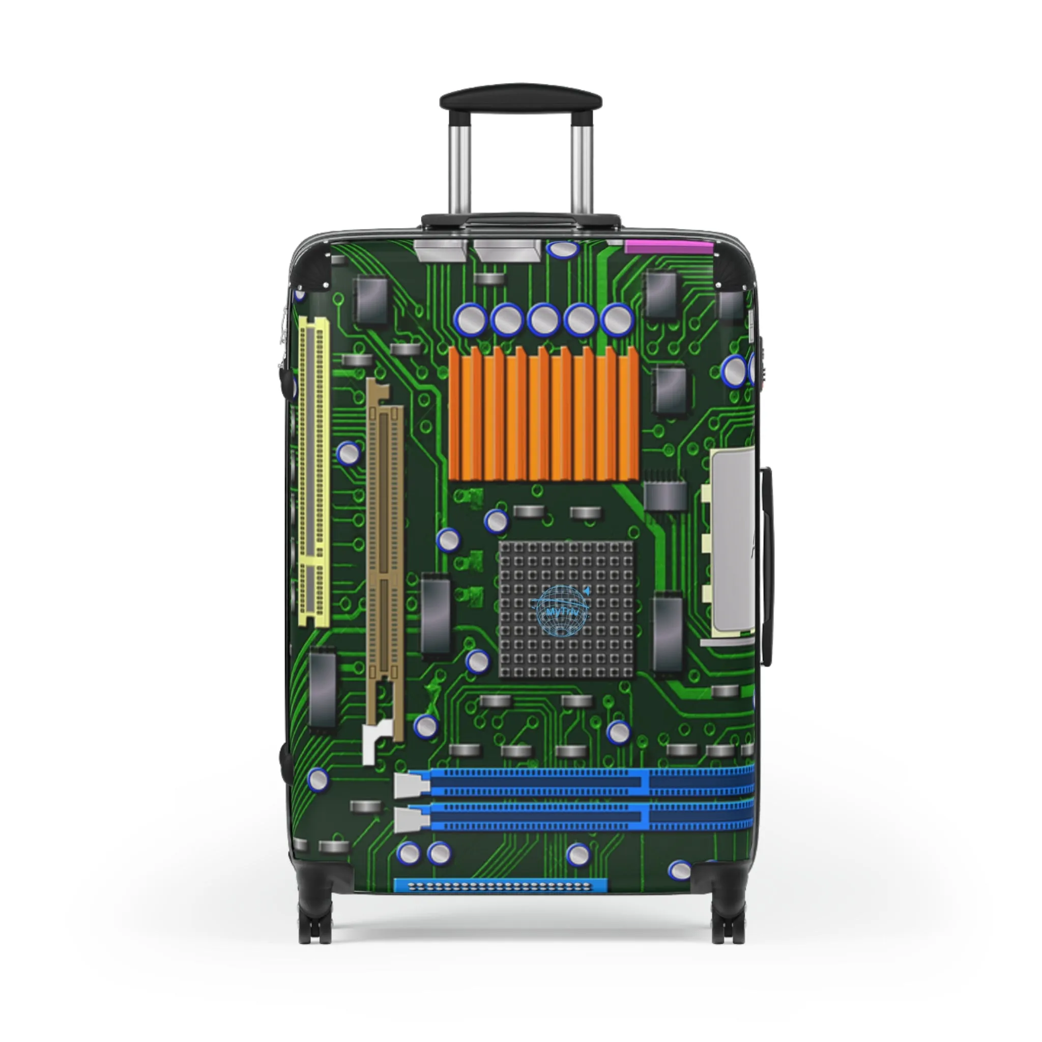 Tech-Inspired Carry-On Suitcase for Travel Enthusiasts