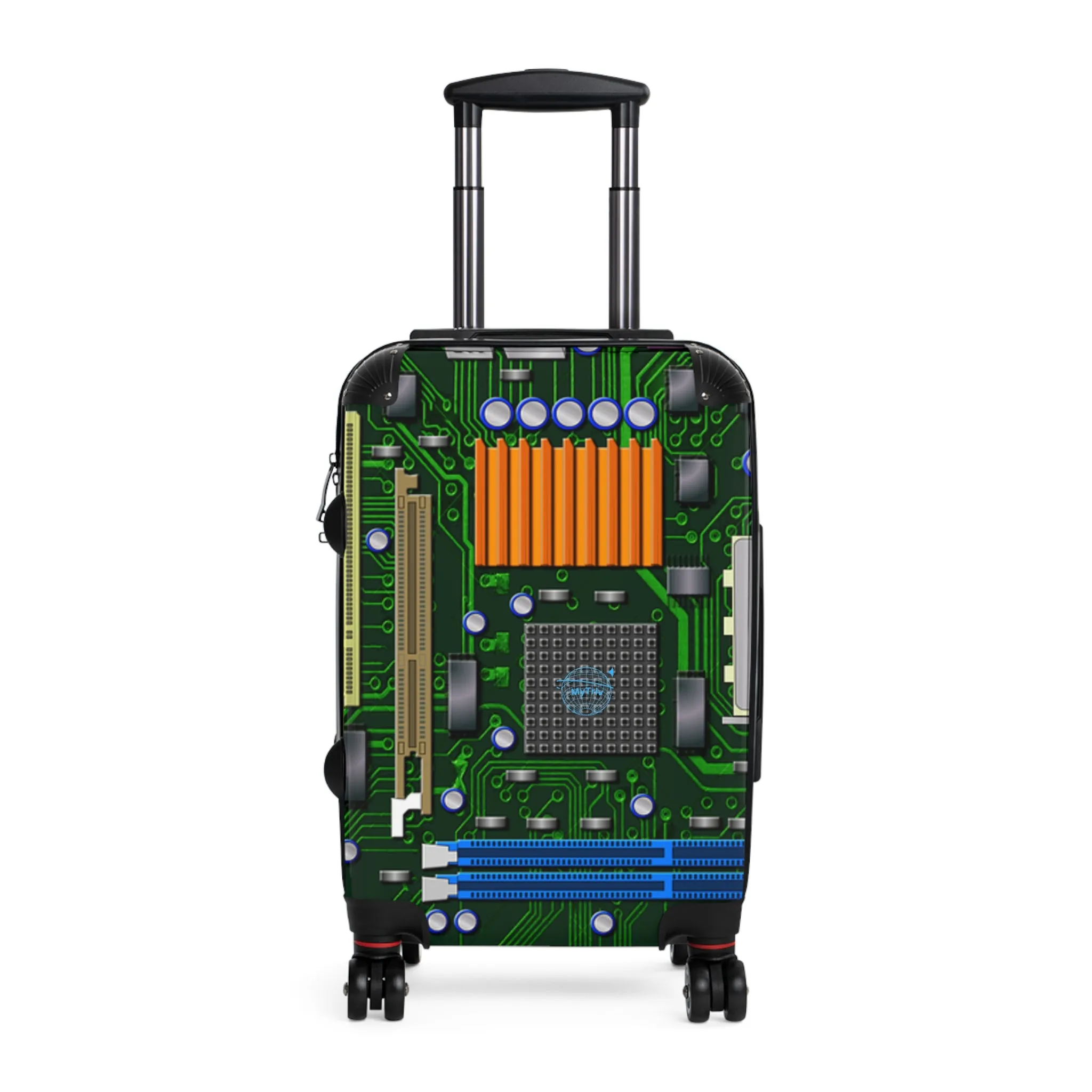 Tech-Inspired Carry-On Suitcase for Travel Enthusiasts