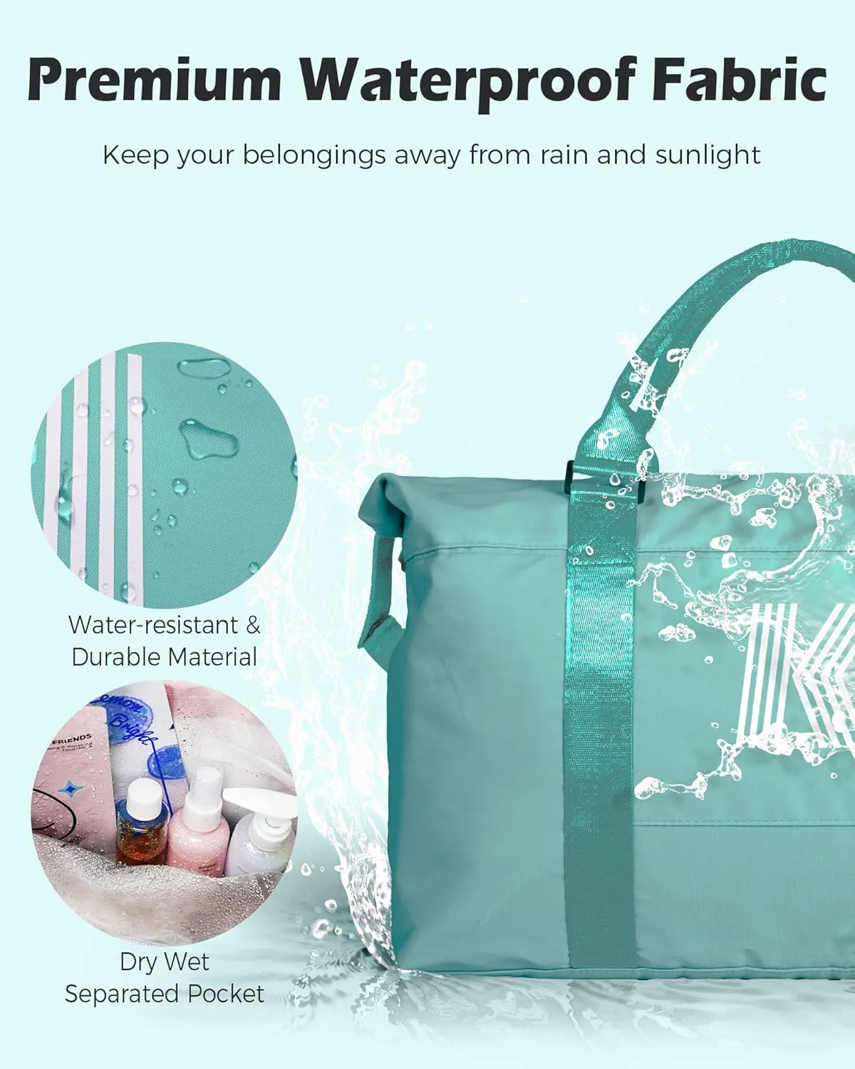 Teen Girl Gift, Birthday Gift, Initial Travel Bag, Sports Bag, Personalized Weekender Bag, Monogram Overnight Bag Gift for Her,Cool Gifts Girls (Letter I)