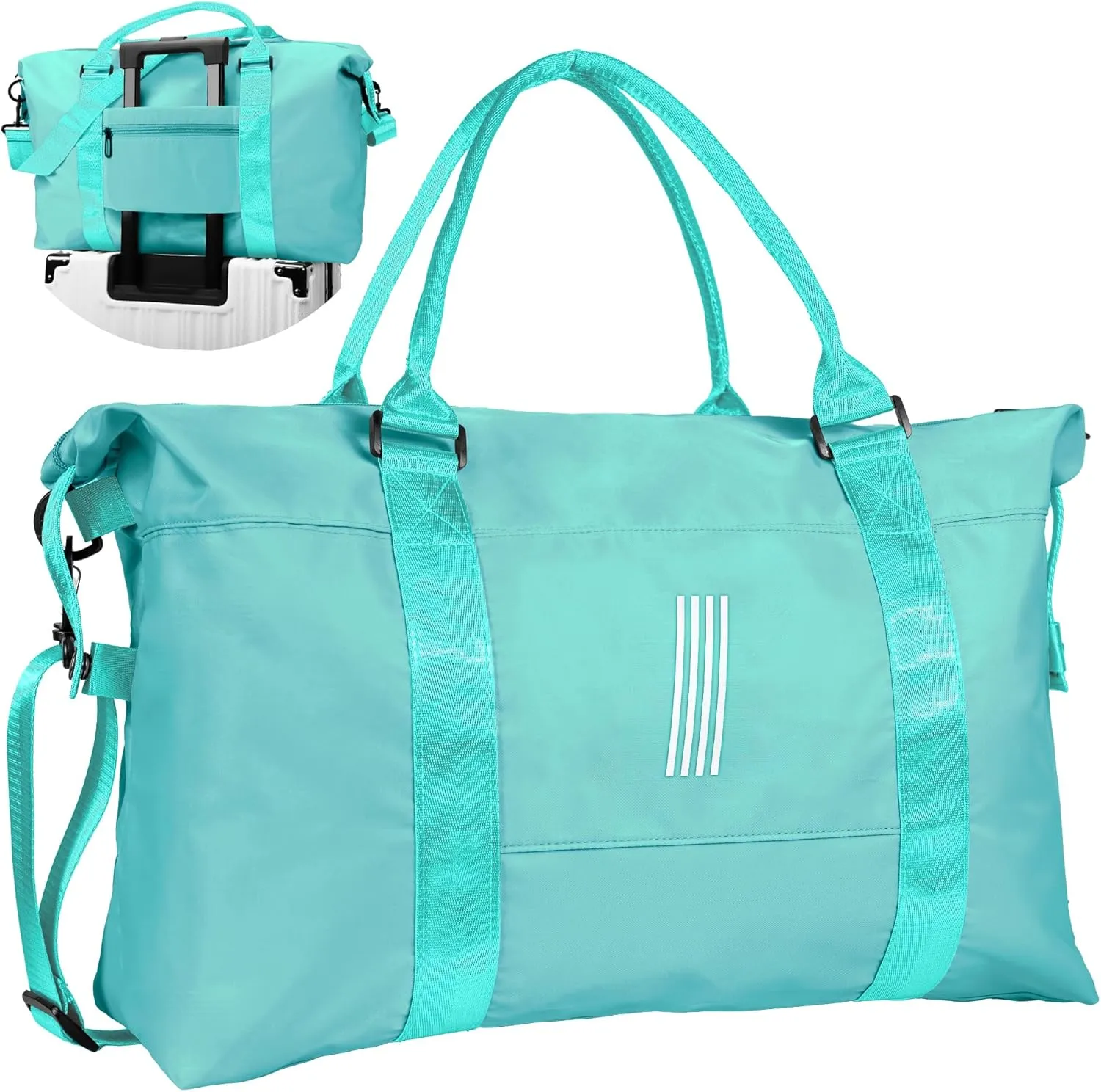 Teen Girl Gift, Birthday Gift, Initial Travel Bag, Sports Bag, Personalized Weekender Bag, Monogram Overnight Bag Gift for Her,Cool Gifts Girls (Letter I)