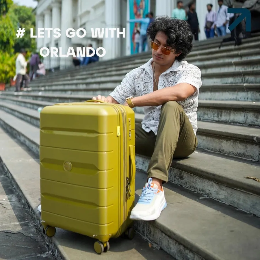 The Orlando Light Blue - Unbreakable Expandable Luggage
