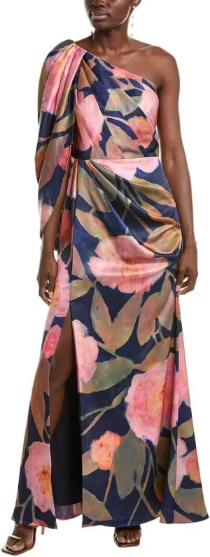 Theia Abby One-Shoulder Gown