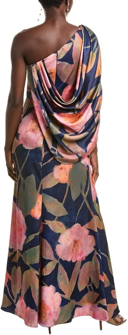 Theia Abby One-Shoulder Gown
