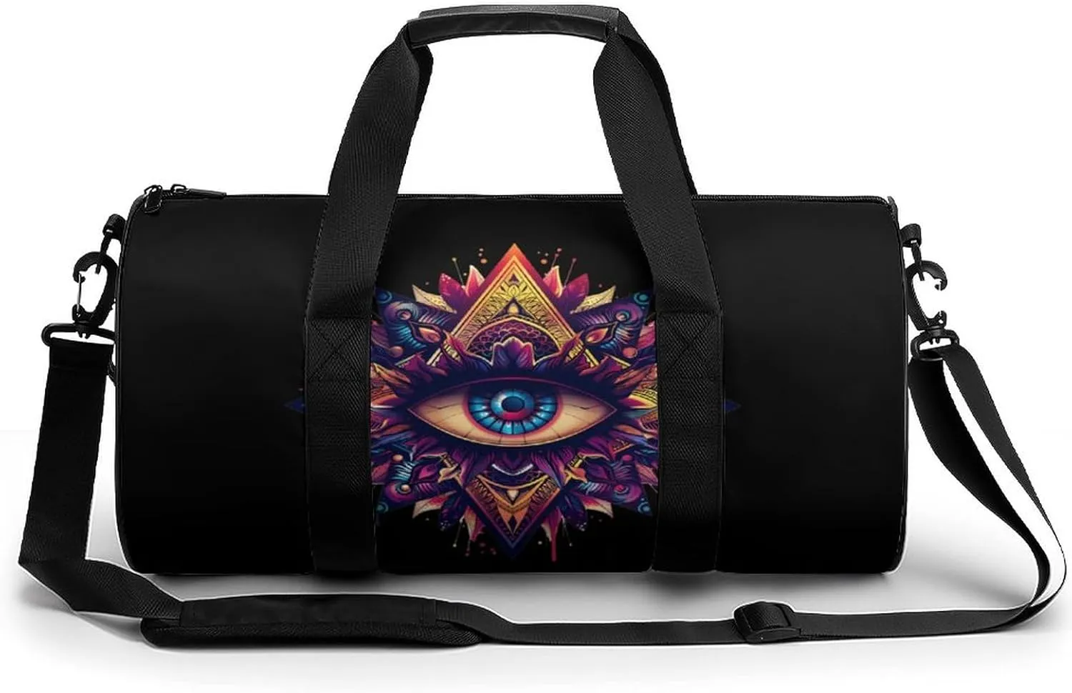 Third Eyeball Goth Eye Spiritual Gym Bag Workout Sports Bag Lightweight Tote Duffel Bag Travel Weekender Bag for Women Men