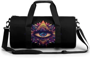 Third Eyeball Goth Eye Spiritual Gym Bag Workout Sports Bag Lightweight Tote Duffel Bag Travel Weekender Bag for Women Men