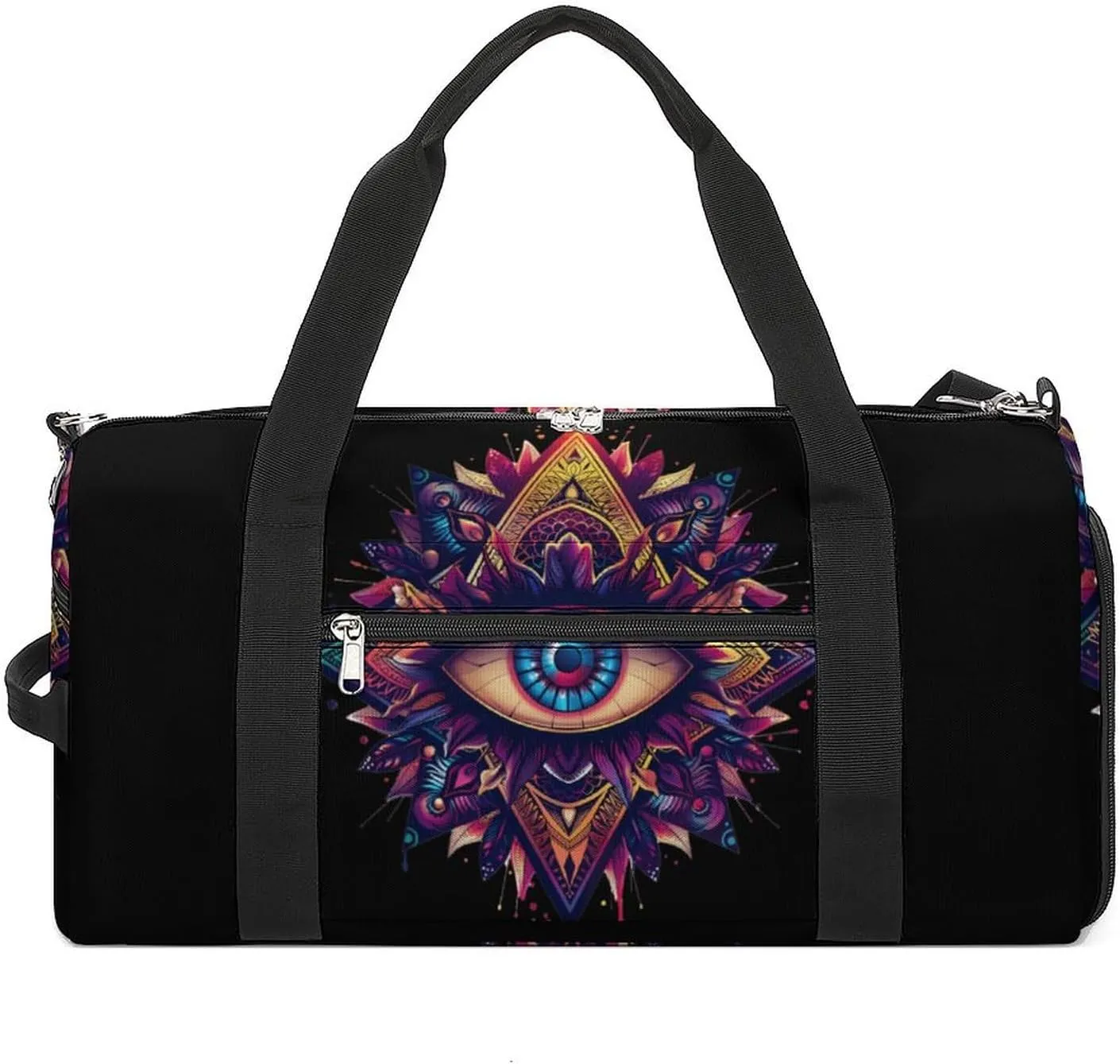 Third Eyeball Goth Eye Spiritual Sports Gym Bag Lightweight Travel Duffle Bag Carry on Weekender Bags for Women Men