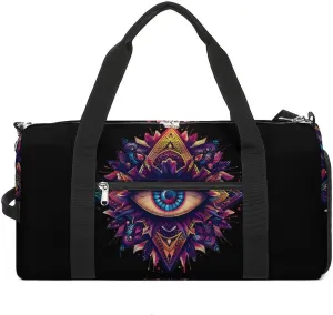 Third Eyeball Goth Eye Spiritual Sports Gym Bag Lightweight Travel Duffle Bag Carry on Weekender Bags for Women Men