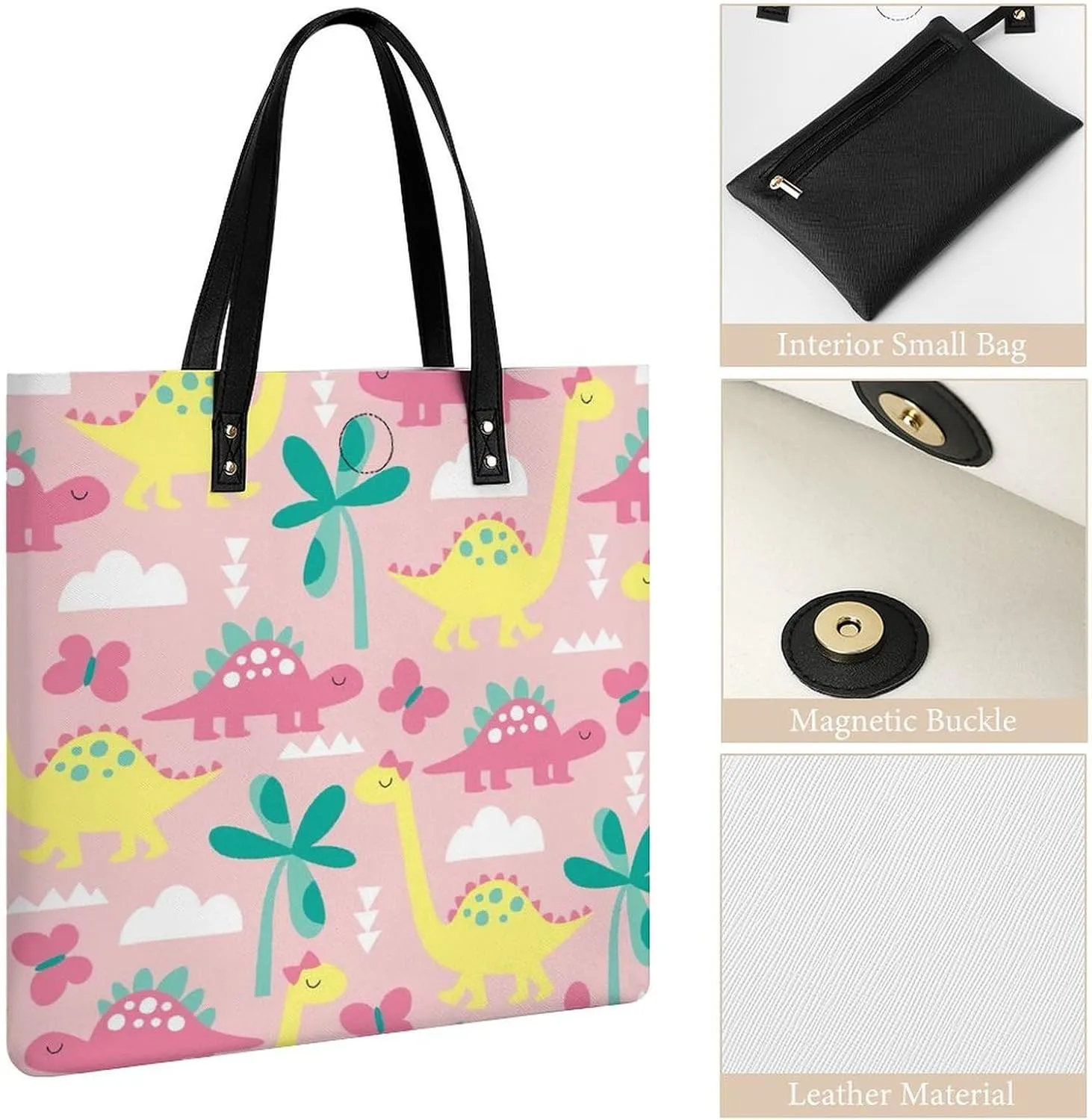 TigerPrint Fashionable All Printed Leather Handbag Unisex