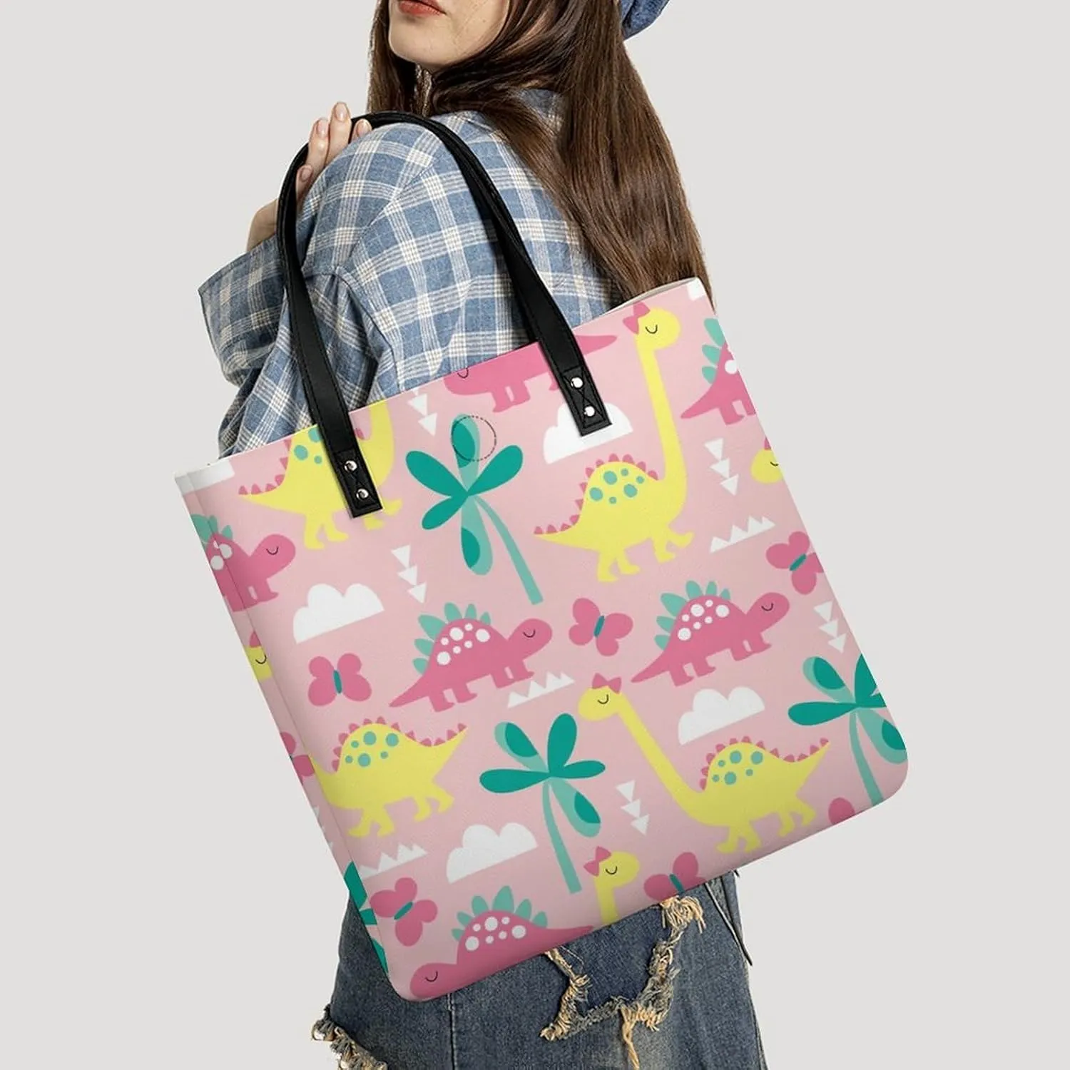 TigerPrint Fashionable All Printed Leather Handbag Unisex