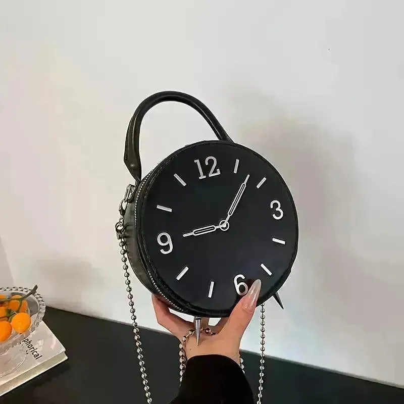 Timeless Round Clock Handbag