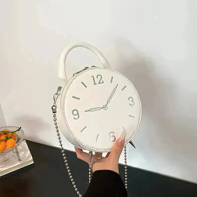 Timeless Round Clock Handbag