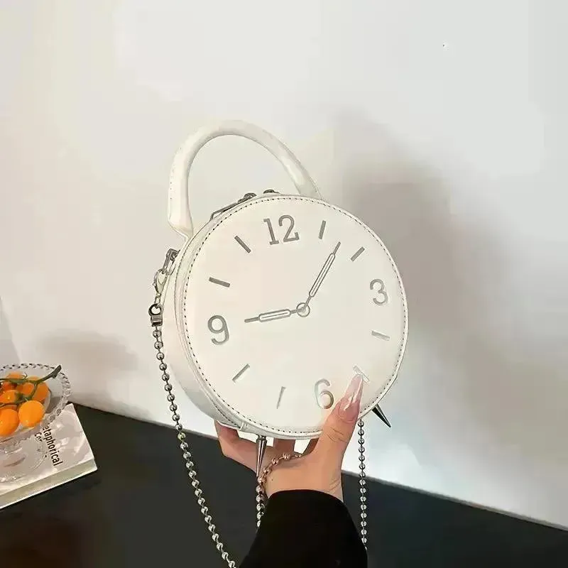 Timeless Round Clock Handbag